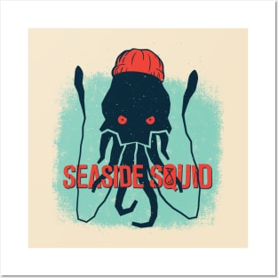 Seaside Squid Posters and Art